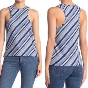 5 TU NWT! FREE PEOPLE navy blue stripe sidelines tank